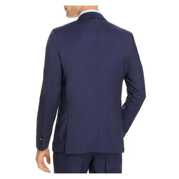 HUGO BOSS Mens Astian Navy Single Breasted Extra Slim Fit Suit Blazer Jacket 46R - Picture 2 of 2